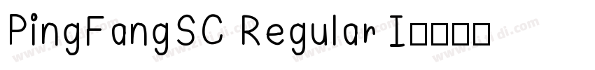 PingFangSC Regular I字体转换